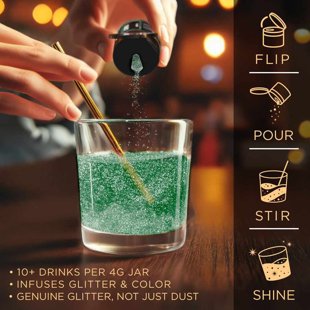 Premium Dark Green Brew Glitter® - Custom Private Label Cosmetic Glitter for Soap Making, Bath Bombs & DIY Crafts - Vegan & Cruelty-Free