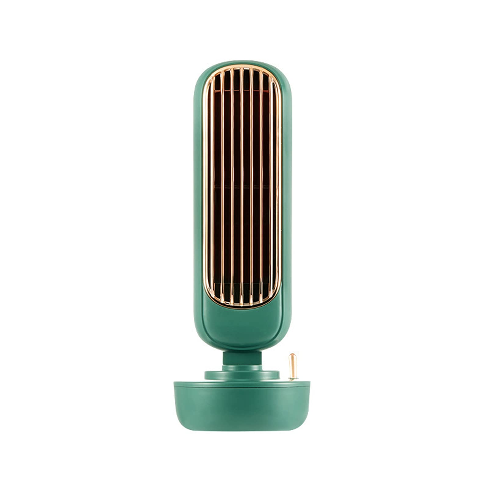 Portable USB Air Cooler Fan - Silent Desktop Air Conditioner with Humidifier Function, Leafless Design for Home & Office Use | Perfect for Bedroom, Dorm, Workspace & Personal Cooling