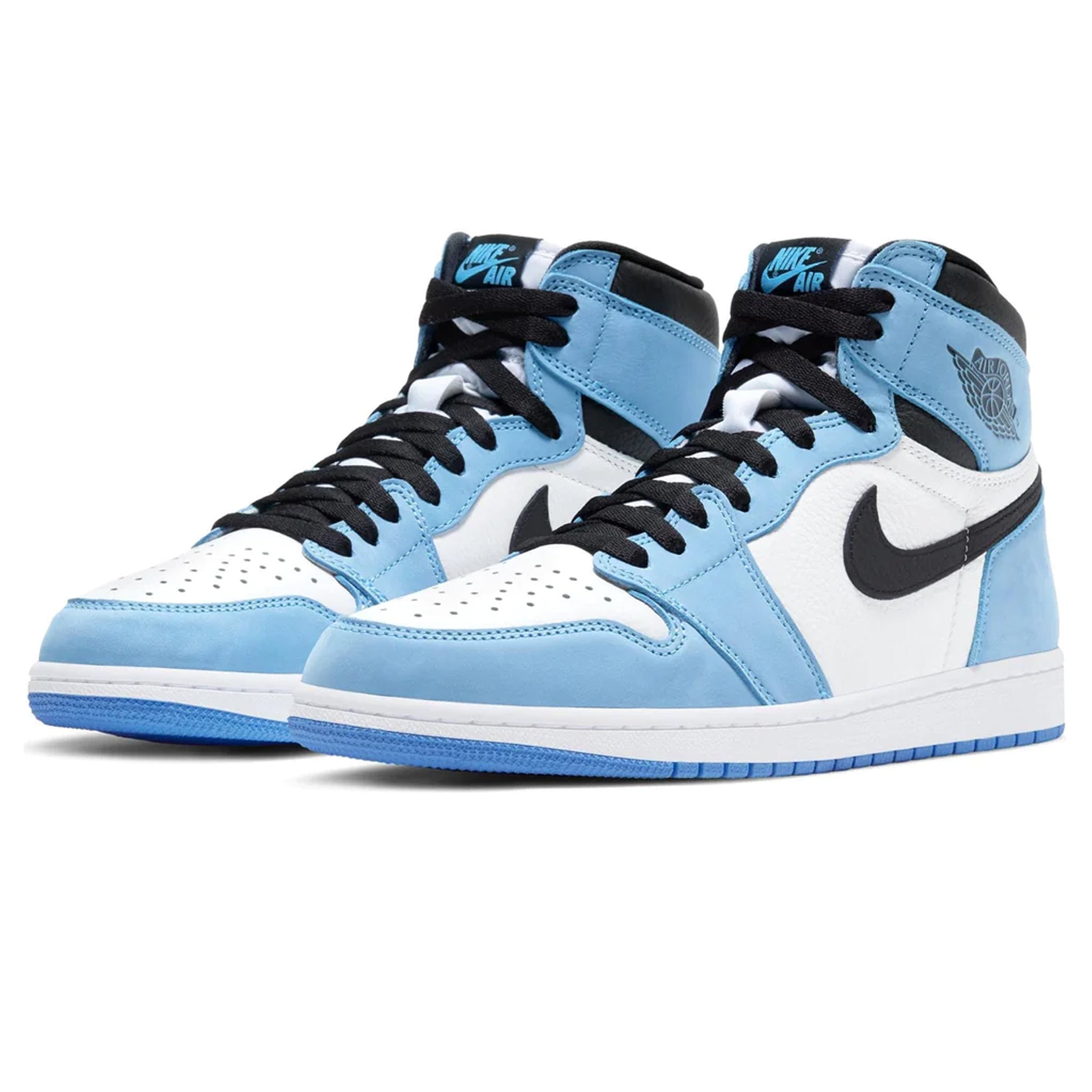 Air Jordan 1 Retro High OG - White/University Blue/Black Sneakers for Men | Basketball Shoes & Streetwear Fashion | Perfect for Casual Wear, Sports & Sneaker Collectors