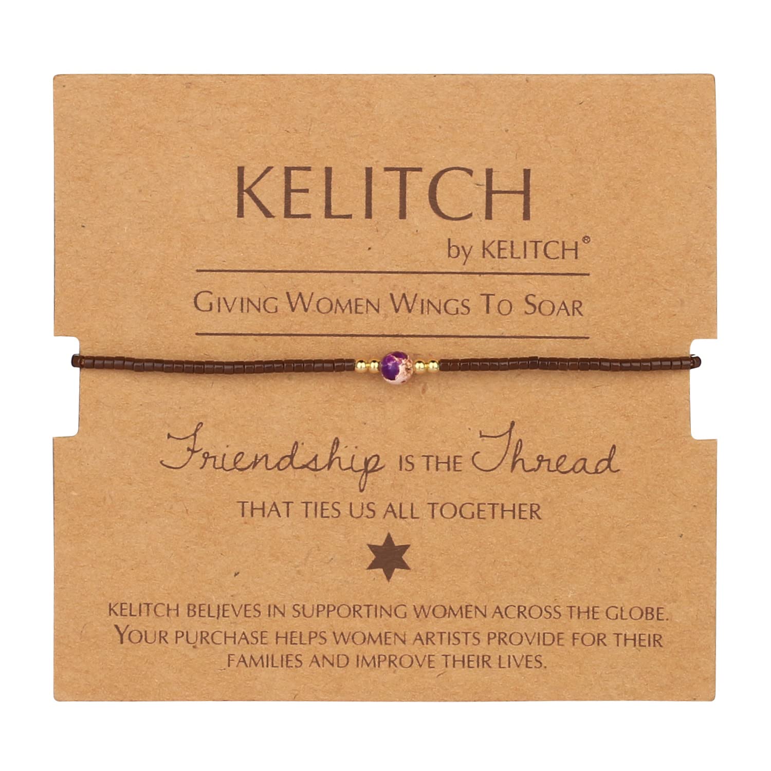 KELITCH Crystal Thin Strand Bracelets - Handmade Boho Beaded Bracelets for Women, Fashion Jewelry Gift for Her | Perfect for Everyday Wear, Parties & Special Occasions