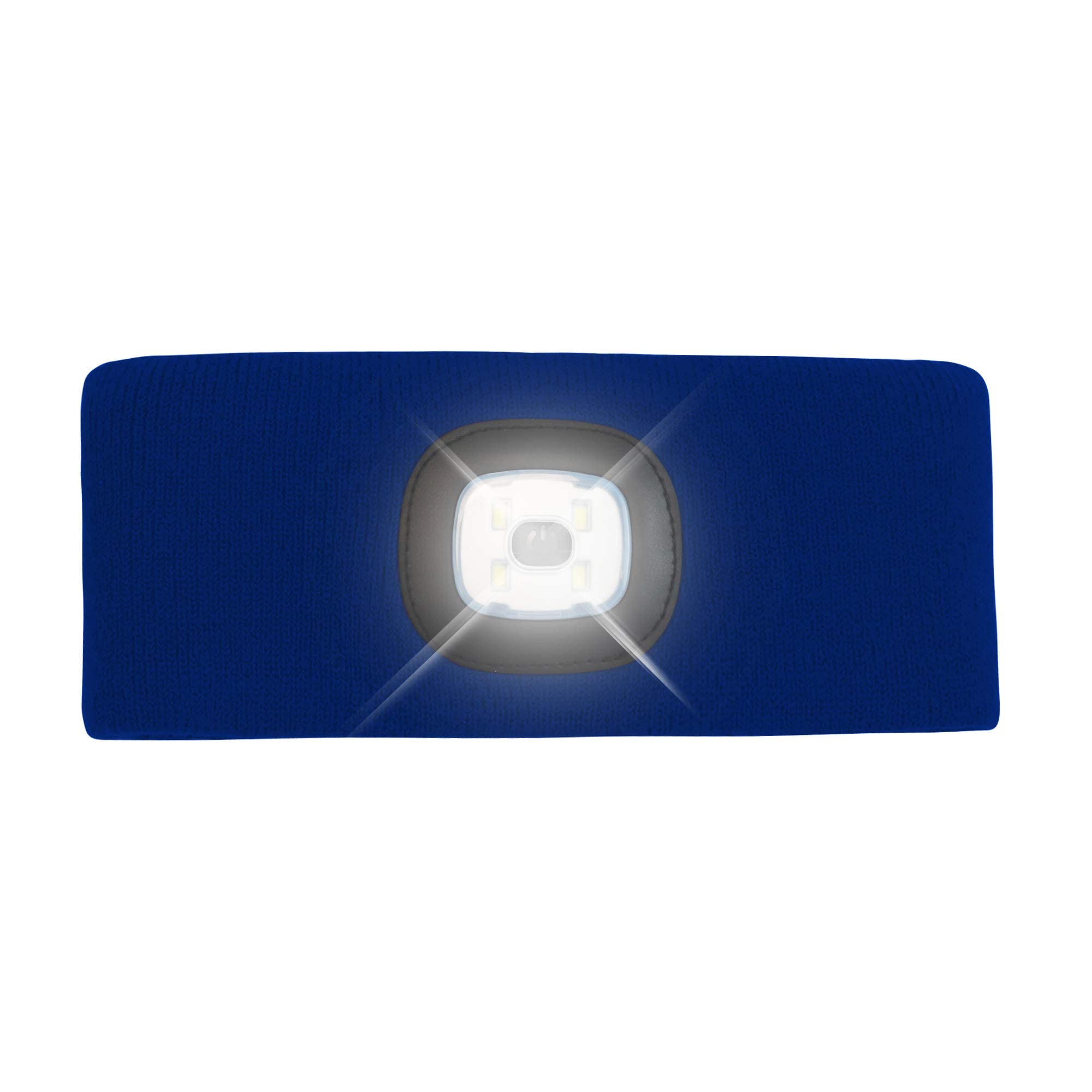 Roq Innovation Headlightz - Rechargeable LED Knit Flashlight Headband for Men & Women | Hands-Free Forehead Light for Running, Camping, Hiking & Night Activities