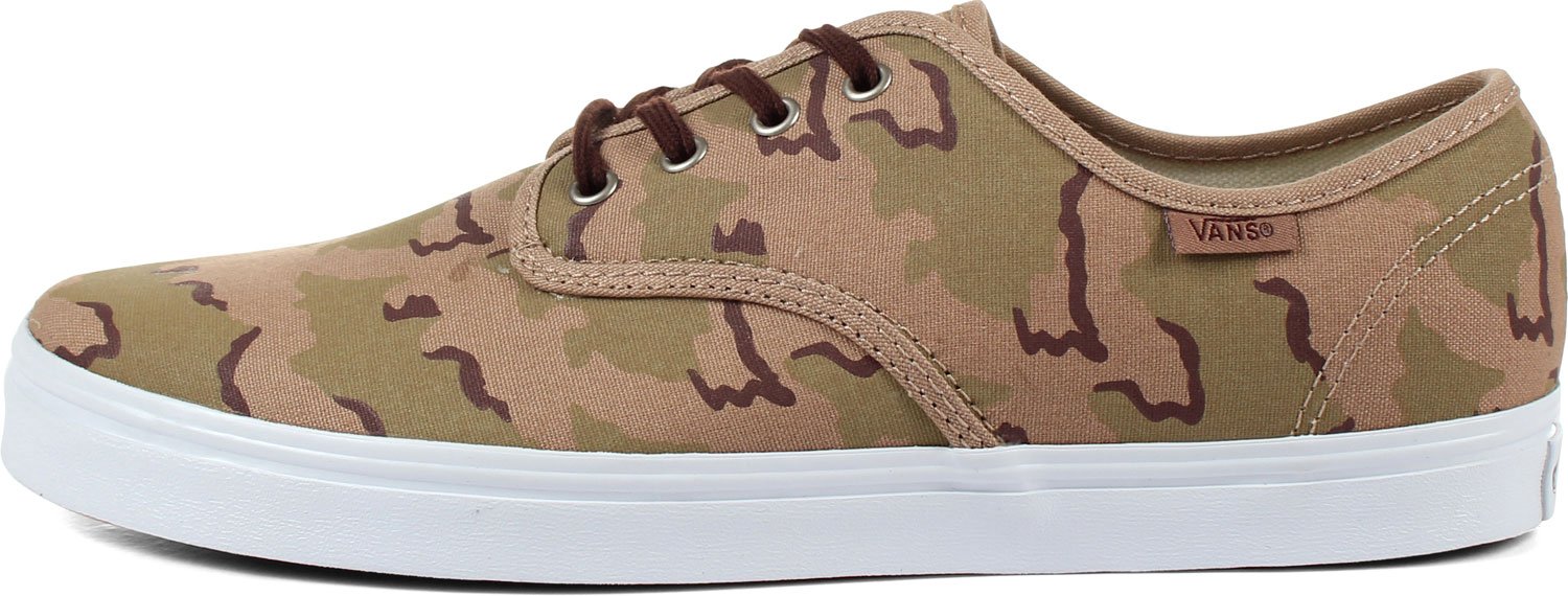Vans Men's Madero Camo Natural/Fudge Canvas Skate Shoes Size 11.5 - Comfortable Sneakers for Skateboarding, Streetwear & Casual Wear