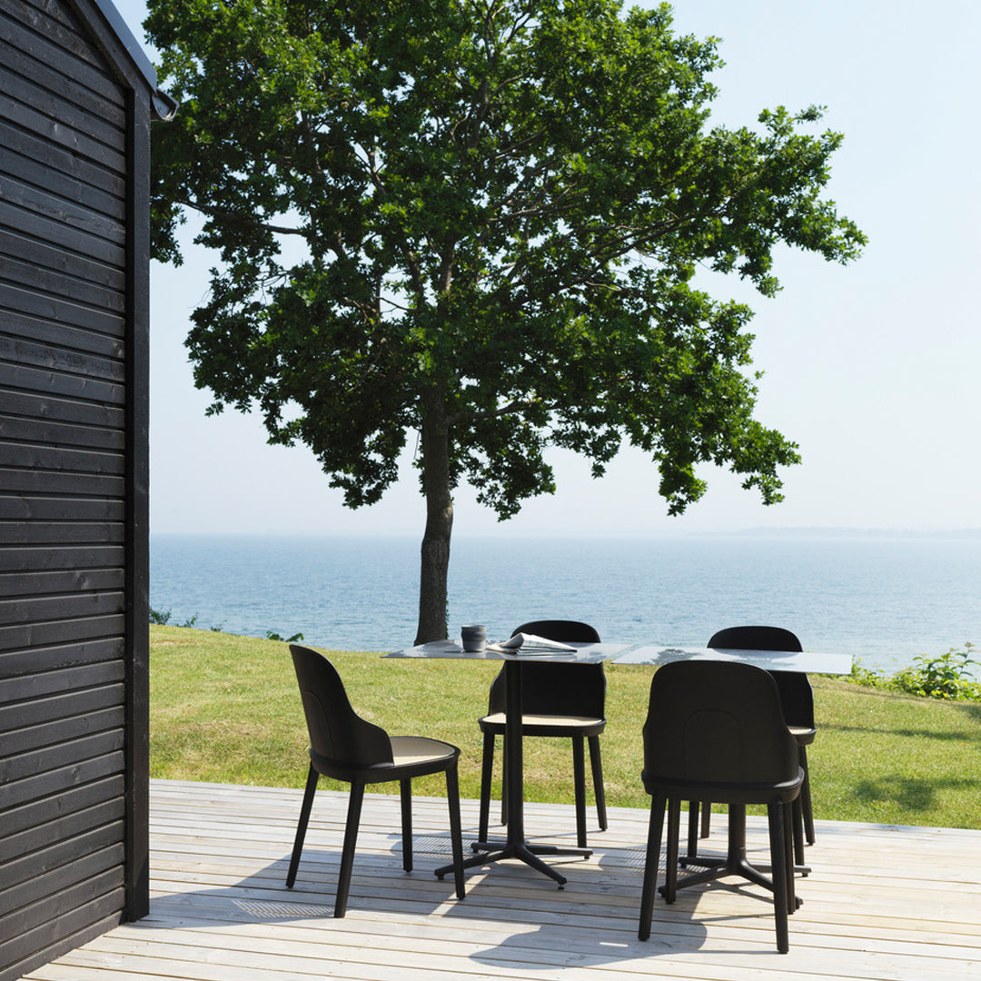 Allez Modern Dining Chair with Woven Wicker Seat - Comfortable & Stylish for Kitchen, Dining Room, or Patio