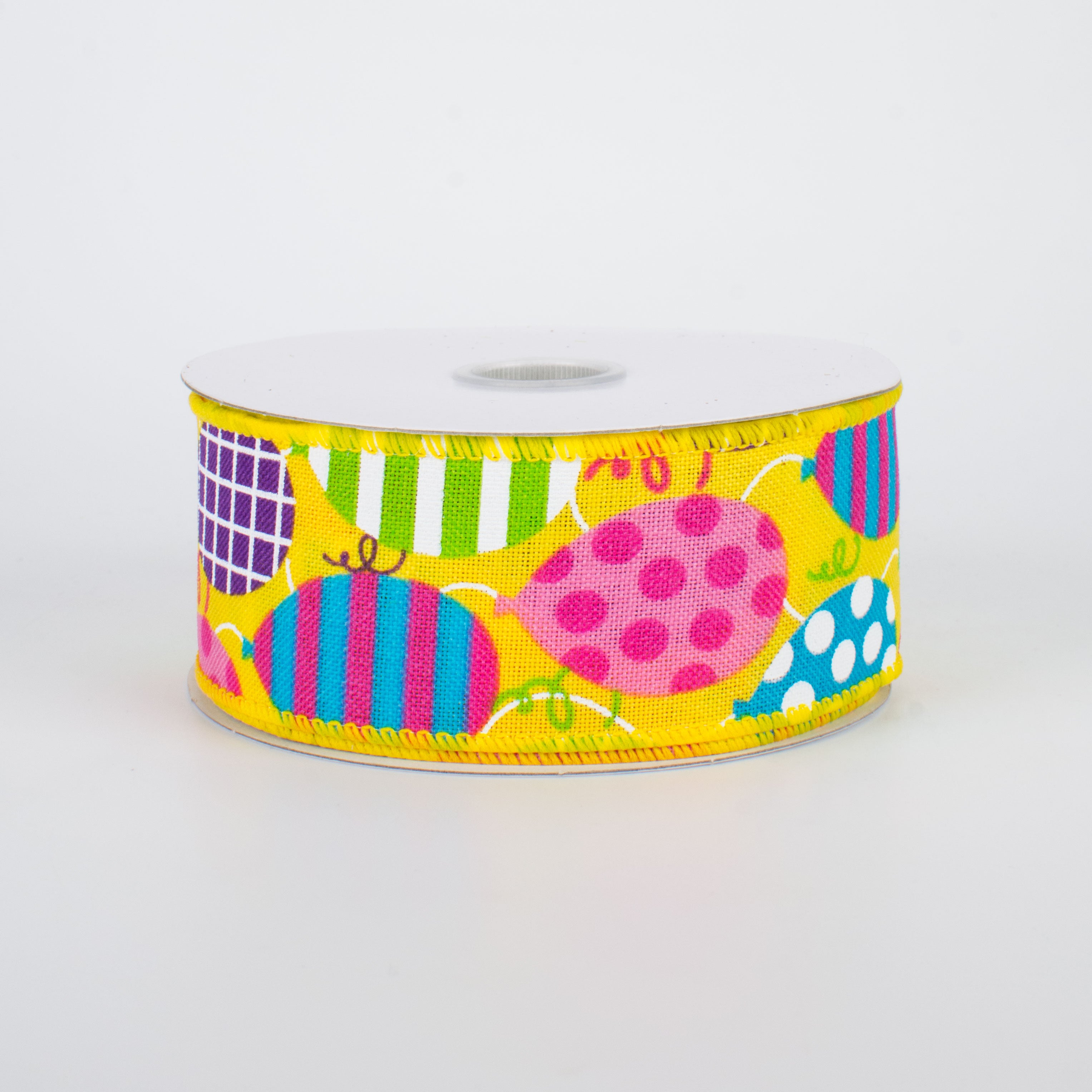1.5 Inch Party Balloons Ribbon - Yellow (10 Yards) | Decorative Curling Ribbon for Birthday, Wedding & Celebration Decorations