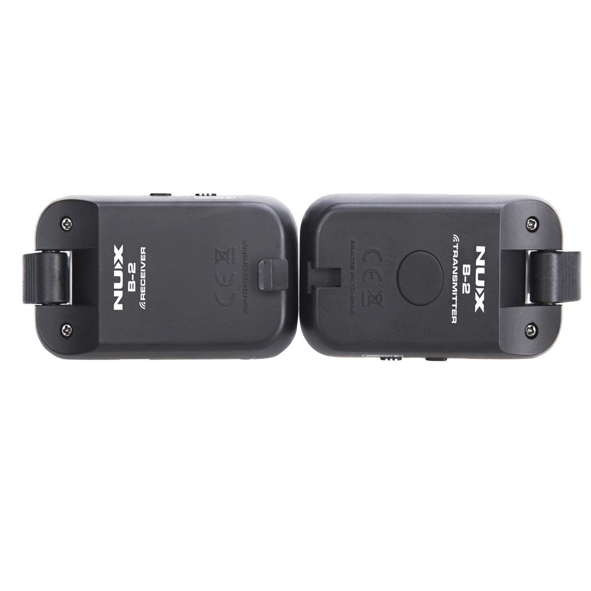 NUX B-2 Wireless Guitar System - 2.4GHz Rechargeable 4-Channel Wireless Audio Transmitter & Receiver (White) | Perfect for Live Performances, Studio Recording & Home Practice