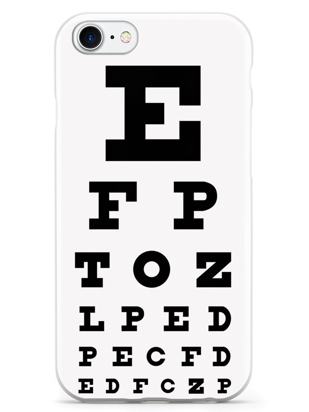 **Snellen Eye Chart iPhone 7 Case - 3D Textured Protective Cover for Apple iPhone 7 - Durable & Slim Design - Perfect for Optometrists, Medical Students & Eye Care Enthusiasts**