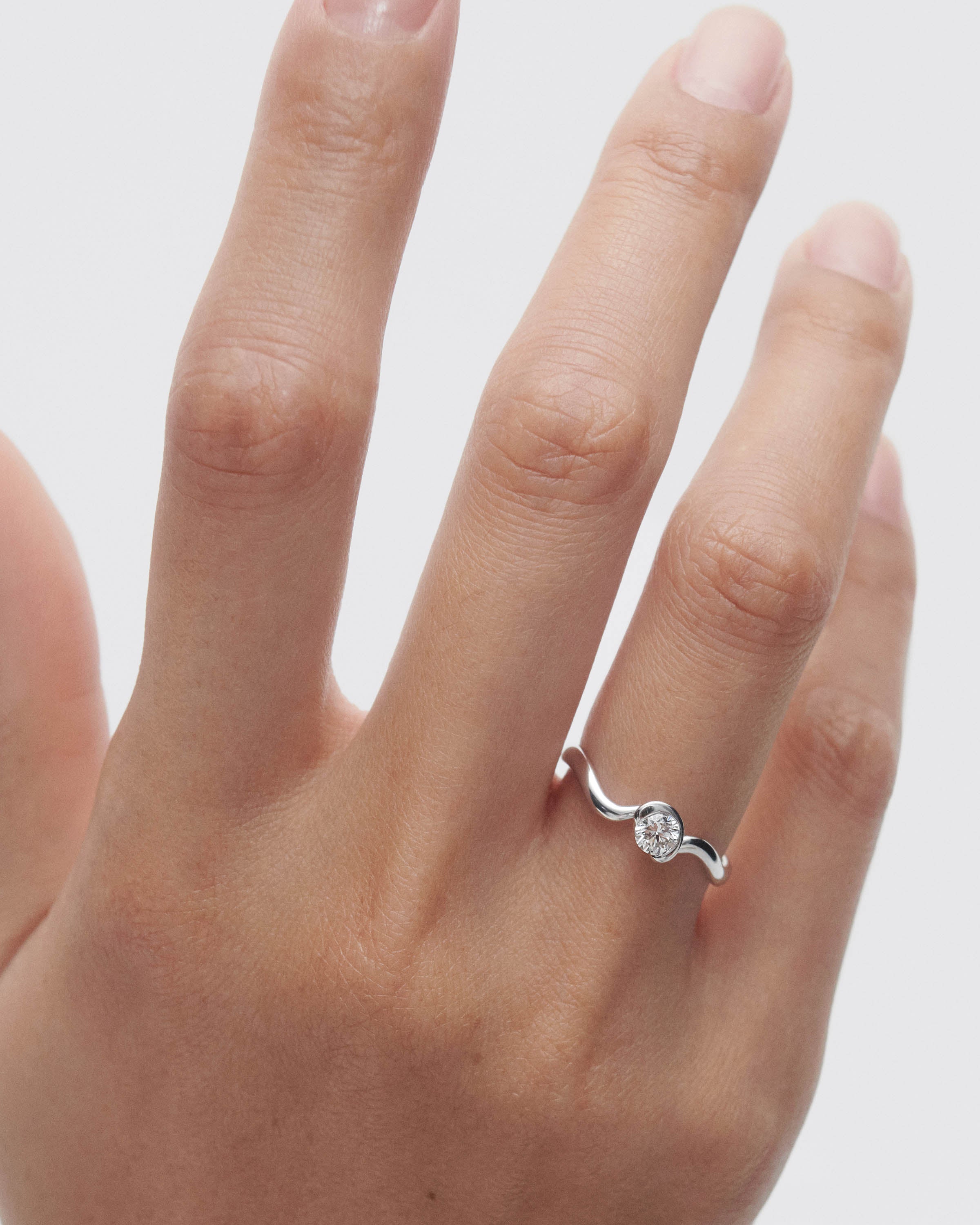 Exquisite Diamond and White Gold Delia Ring for Women | Elegant Wedding, Engagement & Anniversary Jewelry Gift
