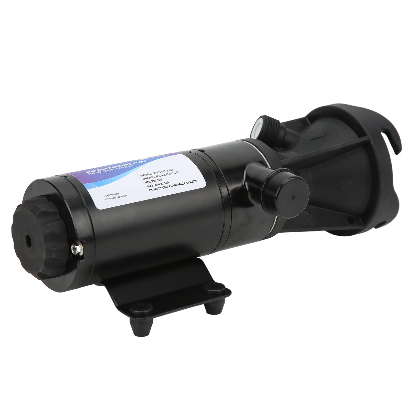 Astibym 12A RV Macerator Pump - High Efficiency Portable Water Waste Pump with Quick Release for Marine Boat Plumbing System | Durable for RV, Camping & Off-Grid Living