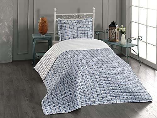 Dark Blue and White