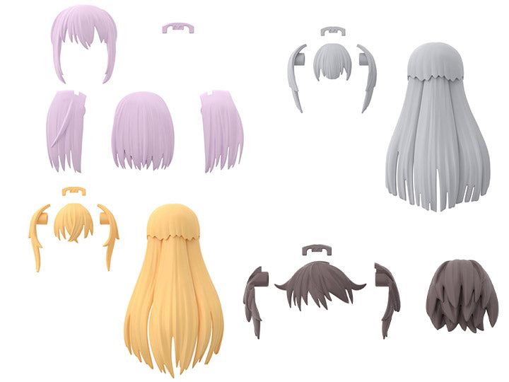 Bandai 30 Minutes Sisters 30MS Option Hair Style Parts Vol. 4 - Anime Model Kit Accessories for Customization (4-Piece Set) | Perfect for Doll Collectors & DIY Cosplay Projects