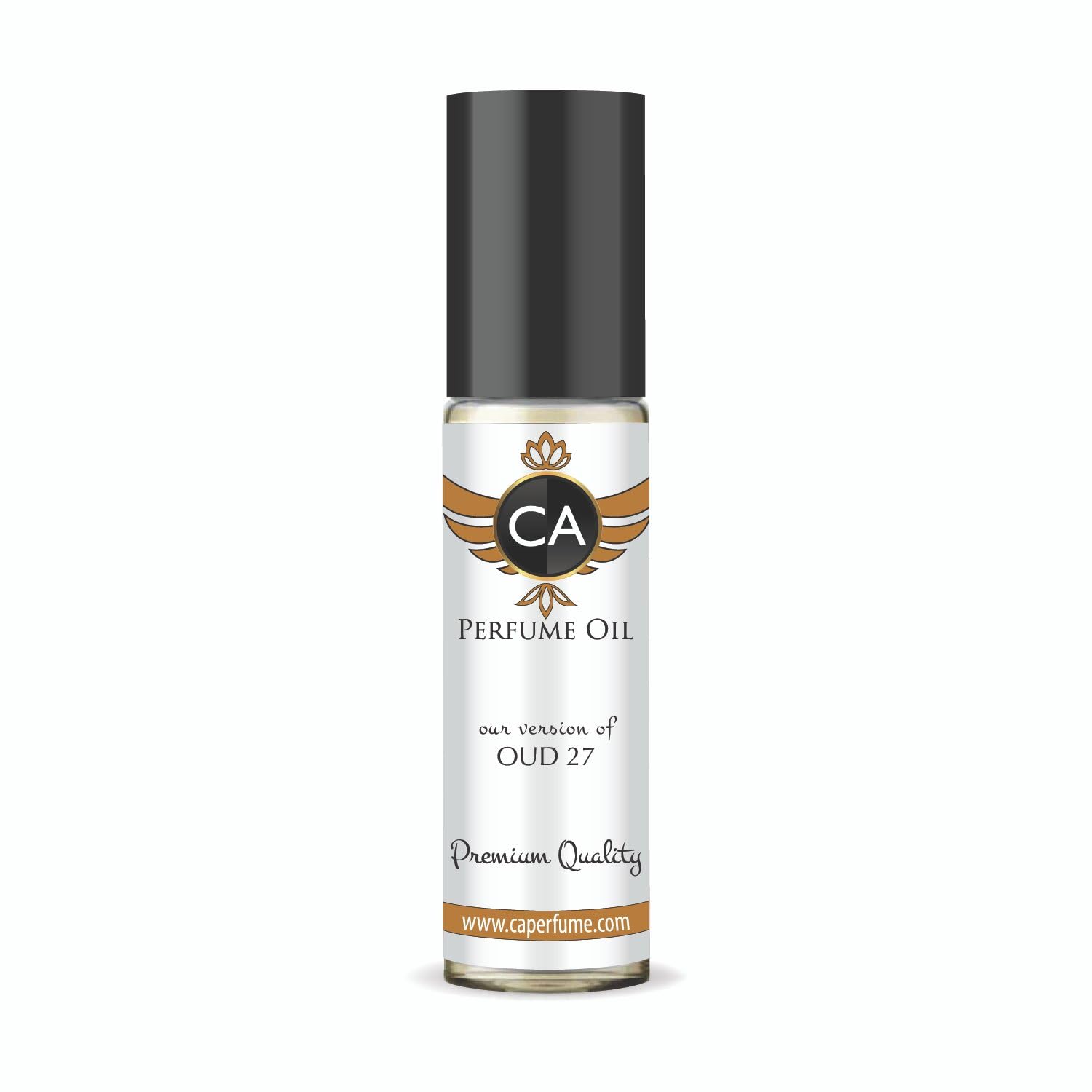 CA Perfume Impression of Oud 27 Roll-On Body Oil for Women & Men - 0.3 Fl Oz/10ml - Long-Lasting Fragrance Dupe - Perfect for Travel, Date Night & Everyday Wear
