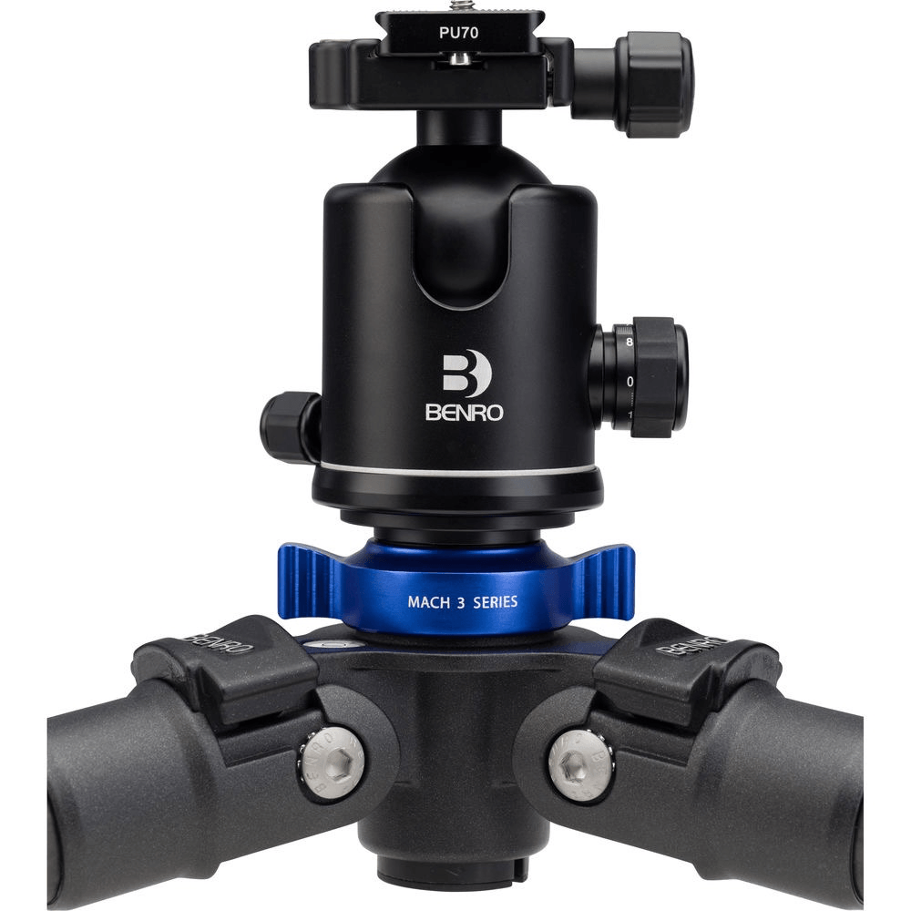 Benro TMA28A MACH3 Aluminum Tripod - Professional Camera Tripod for DSLR, Mirrorless & Video Cameras - Lightweight & Sturdy for Travel, Photography & Videography