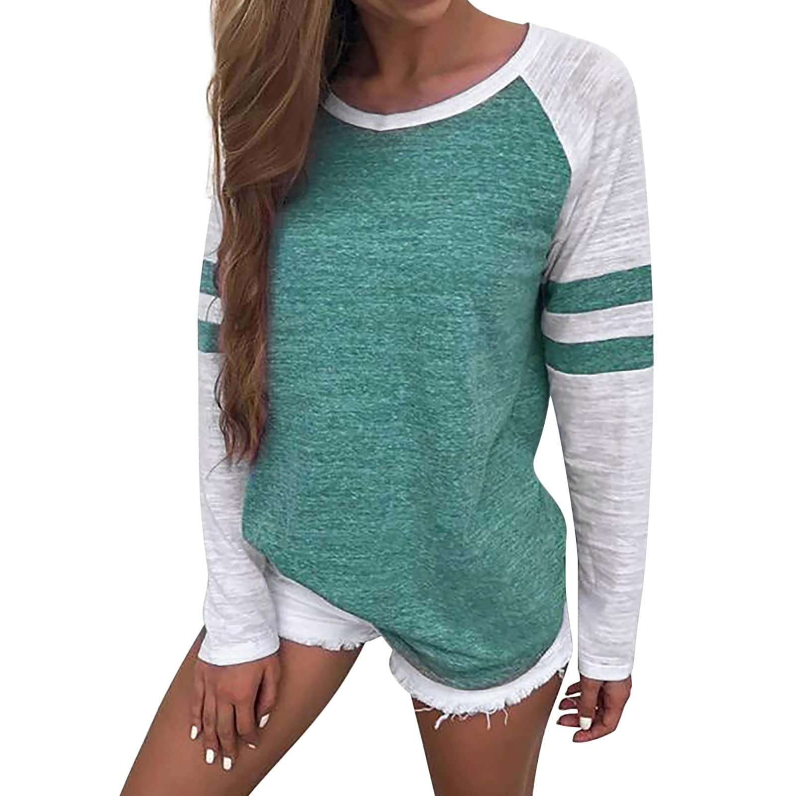 Posijego Women's Winter Fall Gym Sweatshirt - Basic Sport Long Sleeve Crewneck Pullover for Workout & Casual Wear | Trendy E2 | Perfect for Yoga, Running & Lounge