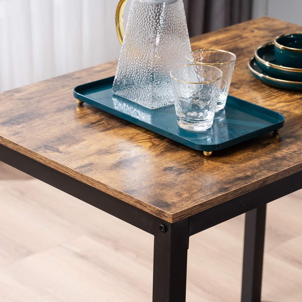 3-Piece Modern Wood Dining Table Set with 2 Chairs - Contemporary Kitchen & Breakfast Table for Small Spaces - Perfect for Apartments, Condos, and Cozy Homes