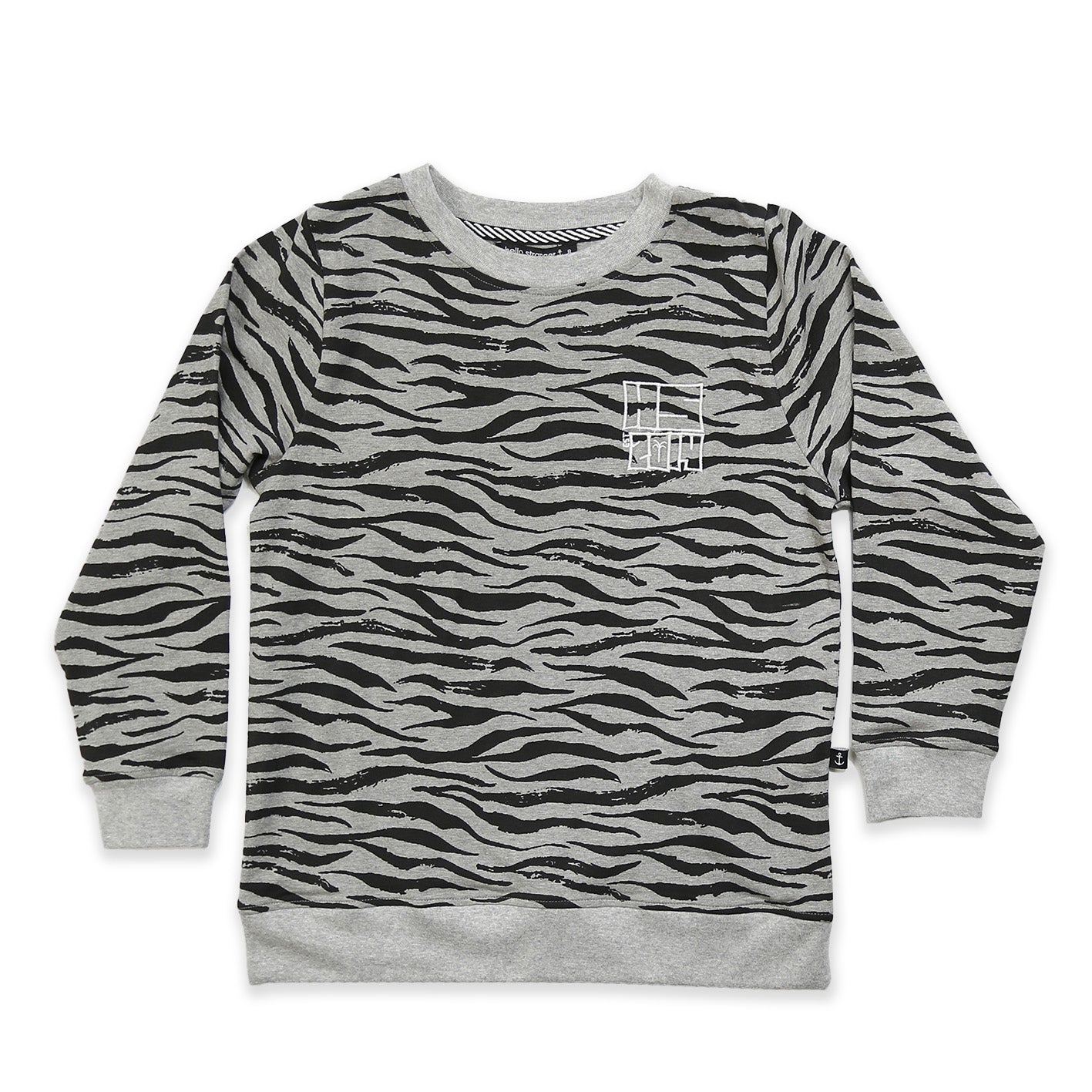 Hello Stranger Jungle Crew - Trendy Graphic Print Men's T-Shirt for Casual Streetwear & Outdoor Adventures