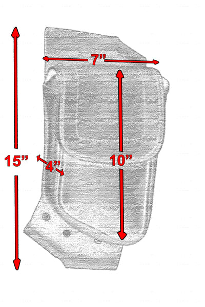 Crash Bar Bag Left 5827L - Durable Motorcycle Handlebar Bag for Harley Davidson & Cruisers - Perfect for Road Trips & Daily Commuting