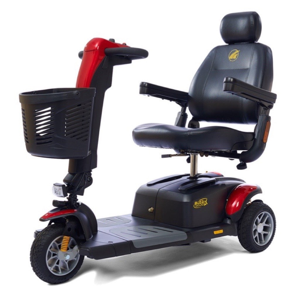 Golden Technologies BuzzAround LX 3-Wheel Travel Scooter - Lightweight Mobility Scooter for Adults & Seniors - Perfect for Shopping, Travel & Outdoor Activities