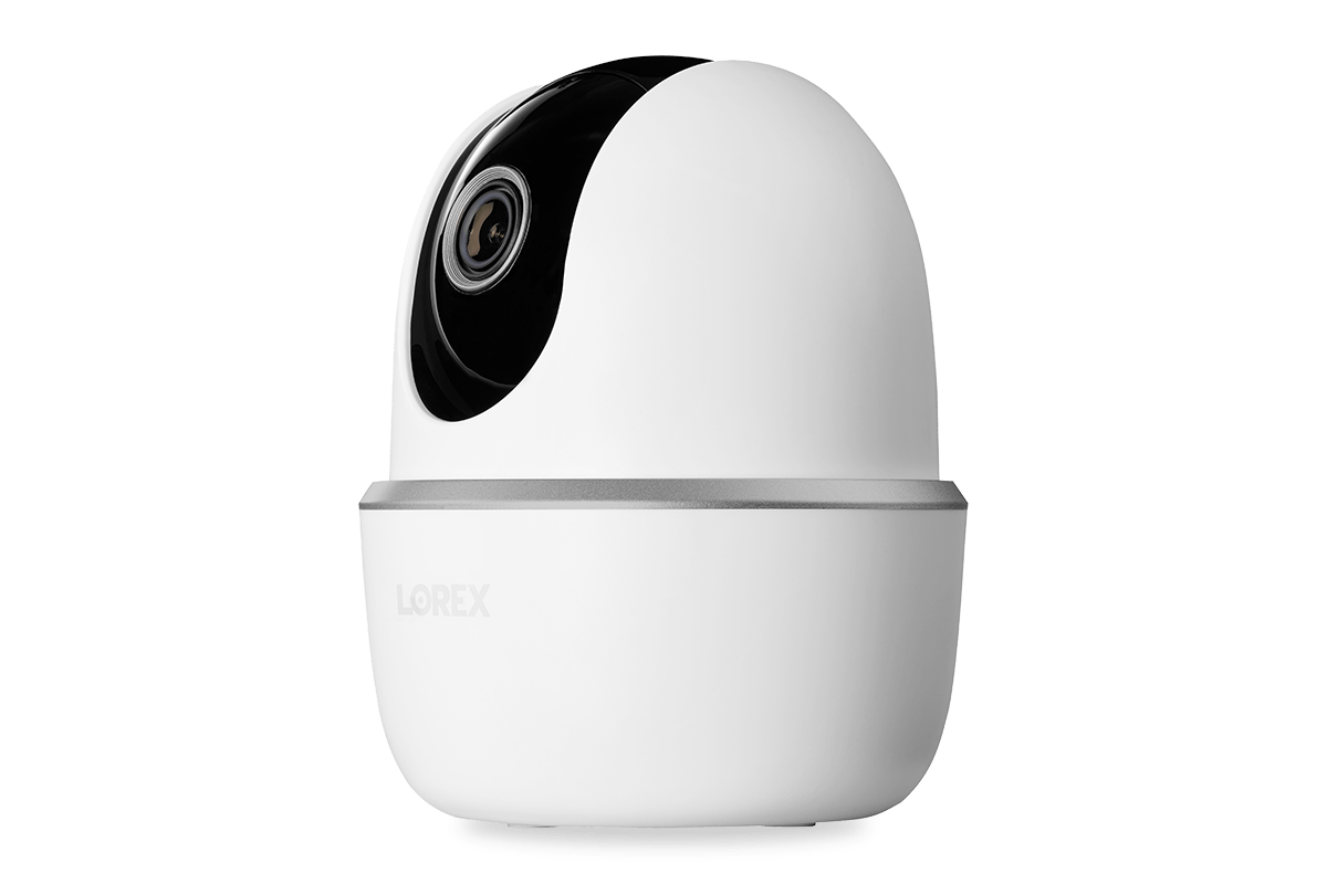 Lorex Smart Home Security System with 2K Pan-Tilt Indoor Cameras - 2 Pack Wireless IP Cameras for Baby Monitor, Pet Camera & Home Surveillance (Night Vision, 2-Way Audio) - Ideal for Nursery, Living Room & Office Security