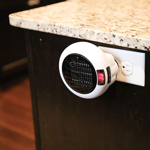 WUWUAL IH-01 Portable & Wall Mount Space Heater - Compact Electric Room Heater for Home & Office - White & Black Options - Perfect for Bedroom, Living Room & Small Spaces