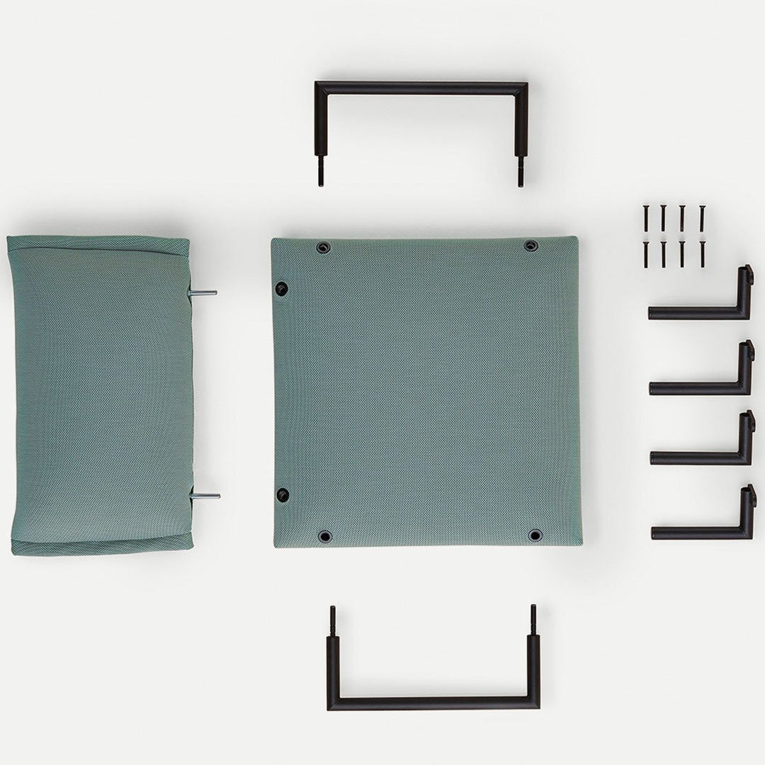 Click Chair Module with Metal Armrest - Ergonomic Office Chair for Home & Workspace - Perfect for Desk Work, Gaming & Study