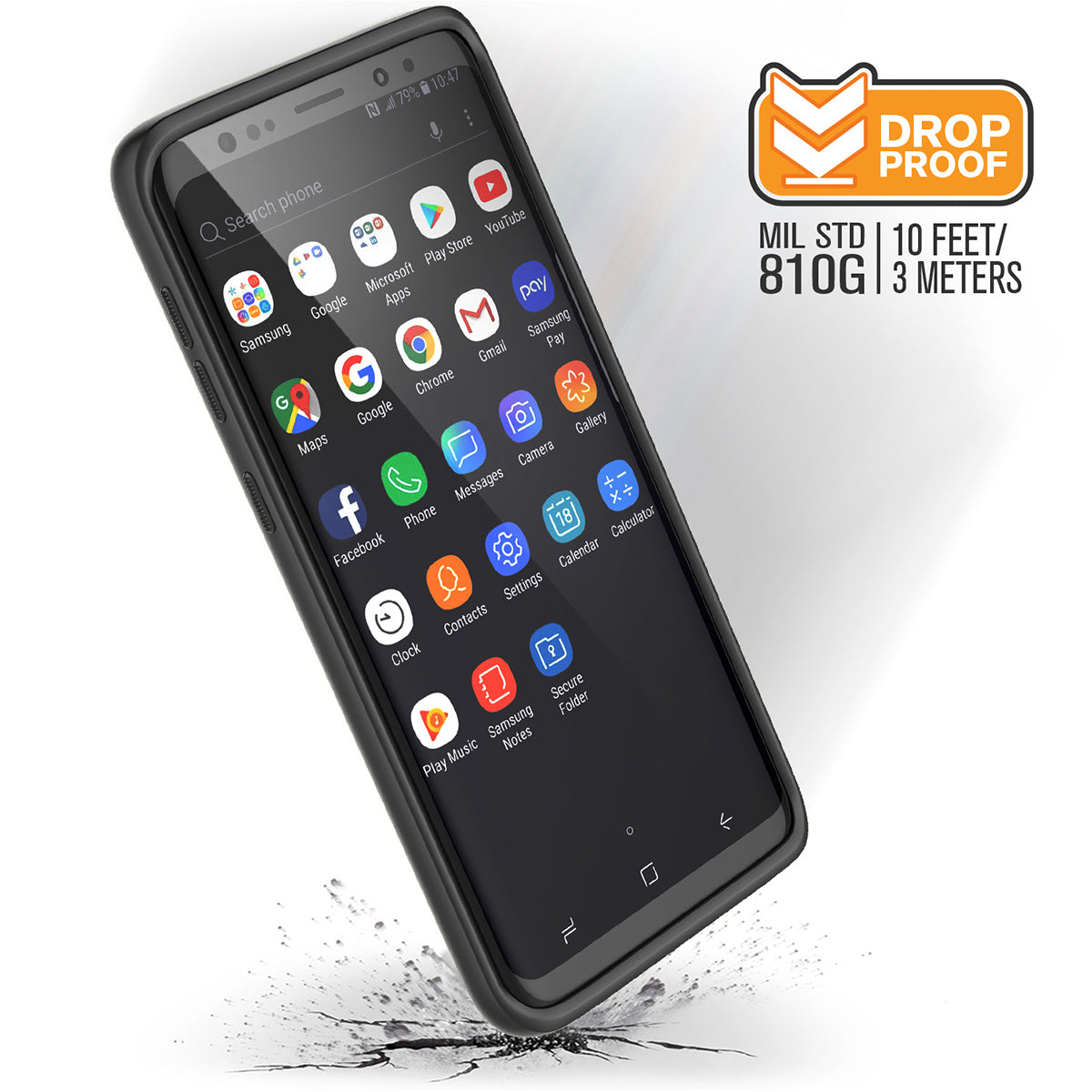 Samsung Galaxy S9 Shockproof Case - Heavy Duty Impact Protection Cover for Samsung Galaxy S9 - Perfect for Outdoor, Travel & Daily Use