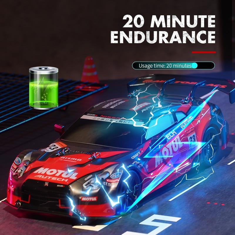 1:16 Scale 4WD Drift RC Toy Car - 2.4GHz Remote Control, Compact Design, Orange Color - Perfect for Indoor Racing and Drifting Practice