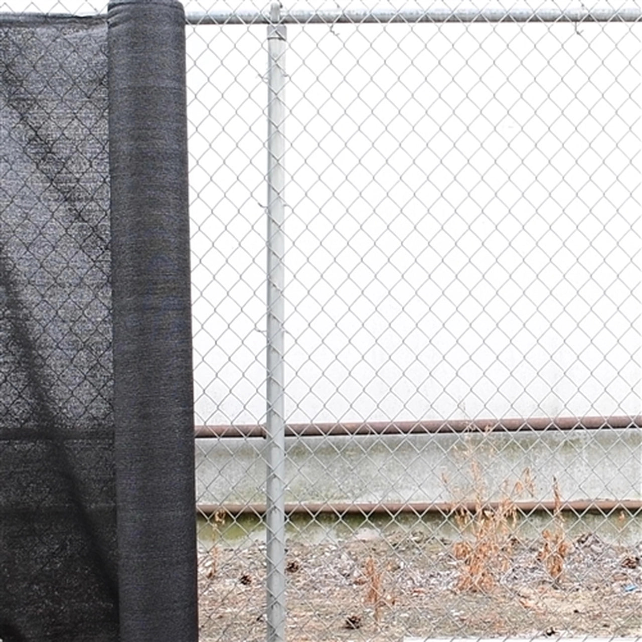Aleko 6x150 Feet Black Privacy Fence Screen with Lock Holes - Heavy Duty Mesh Fabric for Backyard, Garden, and Pool Privacy Protection