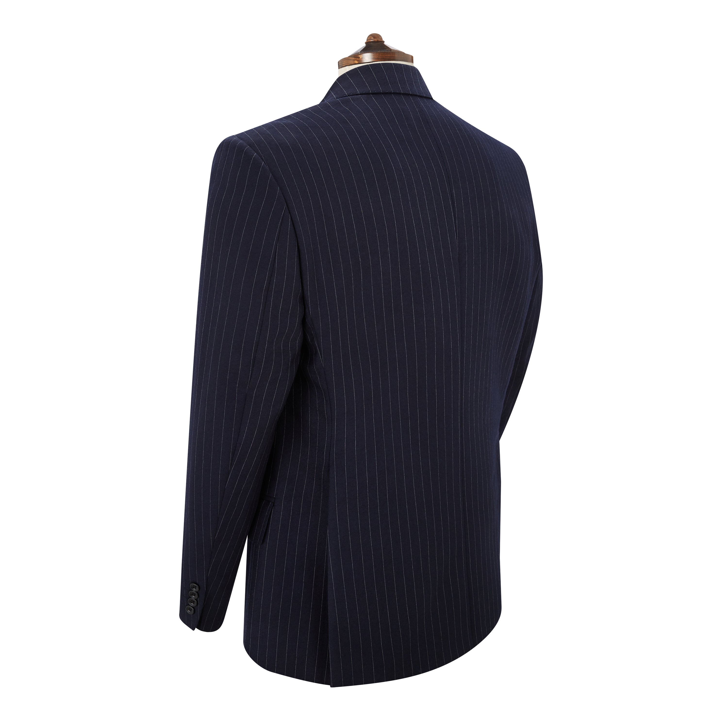 Kensington Navy Pinstripe Suit for Men - Premium Business Formal Attire | Perfect for Weddings, Office Meetings & Professional Events