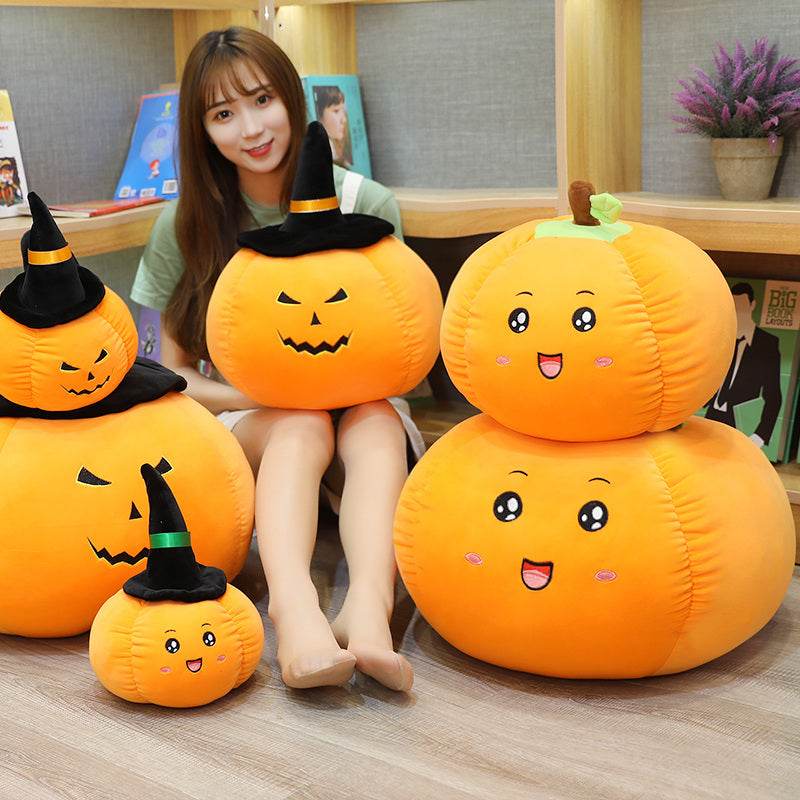 Adorable Kawaii Pumpkin Patch Pal Plush Toy - Soft Cute Fall Decor, Halloween Gift & Cozy Home Accent for Kids' Rooms, Nursery, and Seasonal Displays