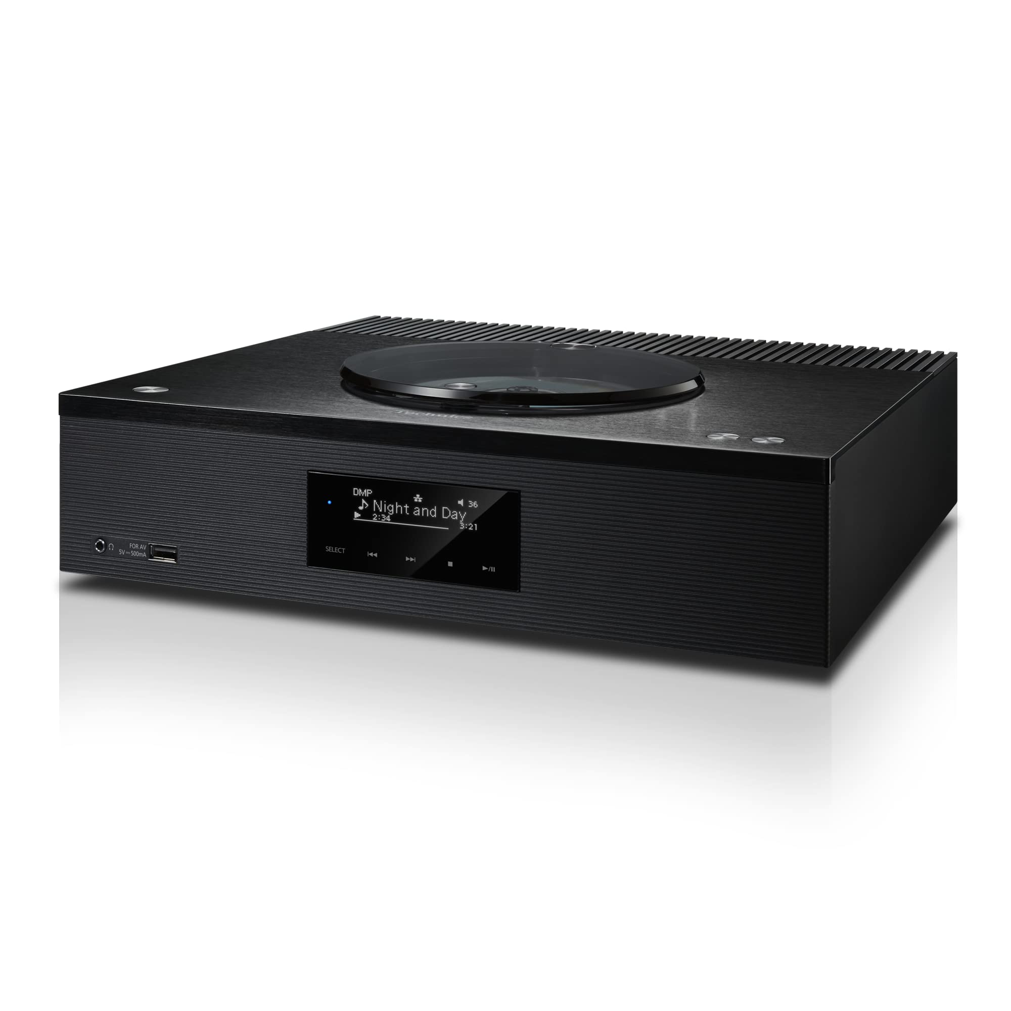 Technics SA-C100EG-K Network CD Receiver with Built-in CD Player, DAB+ Radio, USB, Bluetooth, Chromecast & AirPlay 2 - Hi-Fi Audio System with Wi-Fi, Phono MM Input (Black) for Home Theater & Music Listening