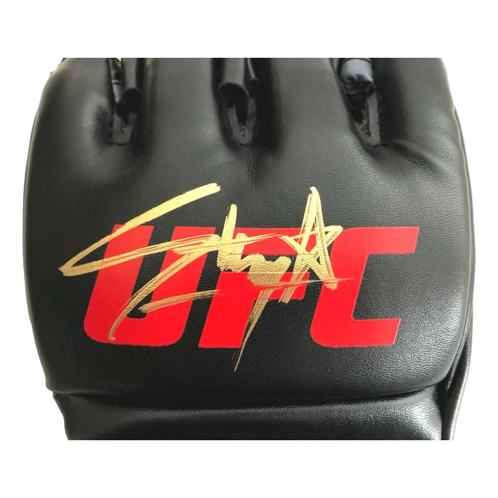 Israel Adesanya Hand Signed UFC Black Glove Autograph with JSA COA - Authentic MMA Collectible for UFC Fans, Fight Memorabilia, Sports Decor, and Gift for Fight Enthusiasts