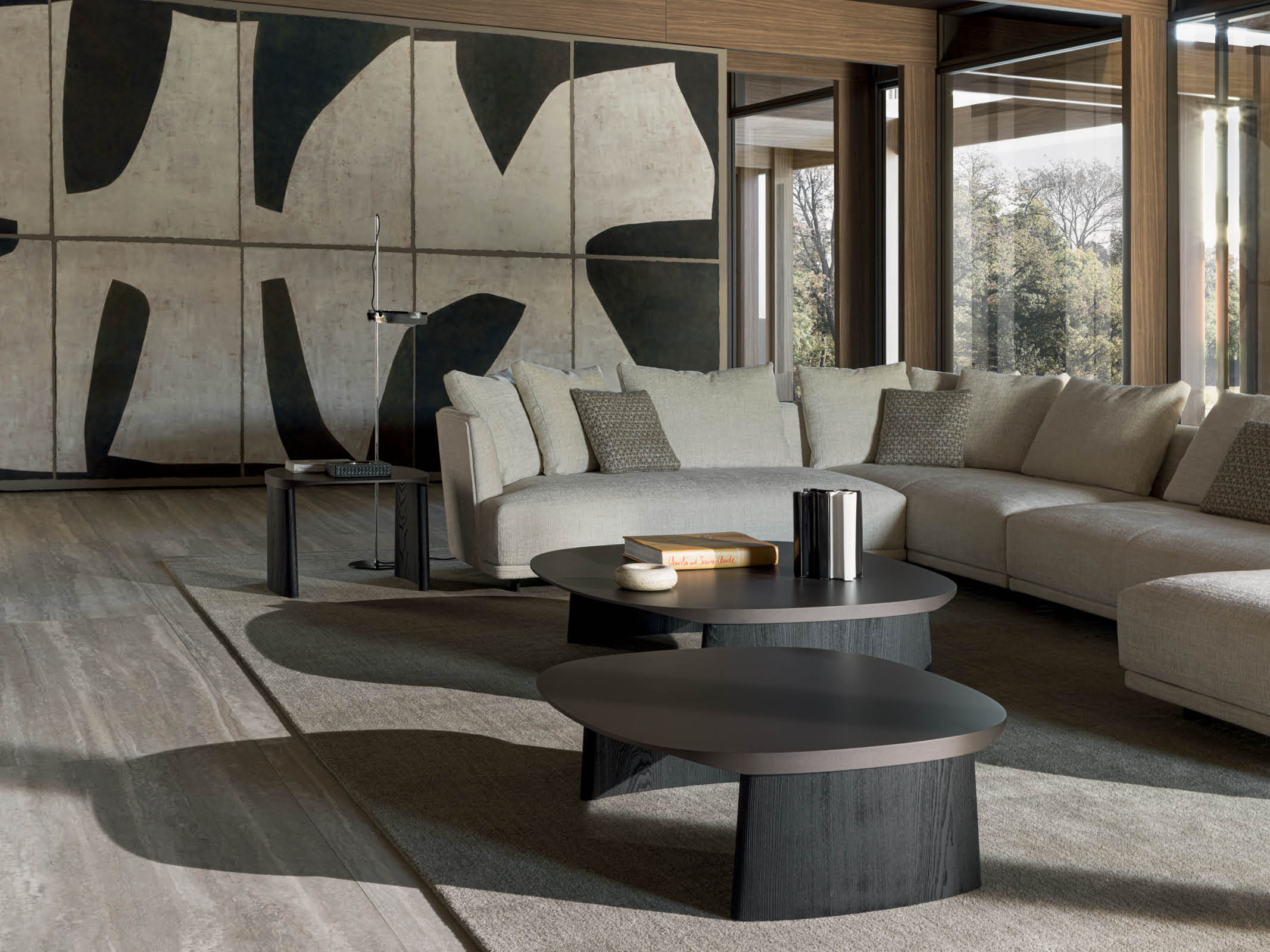 Modern Cleo Coffee Table - Mid-Century Style Wooden Living Room Table with Storage Shelf | Perfect for Small Spaces, Apartments & Cozy Home Decor