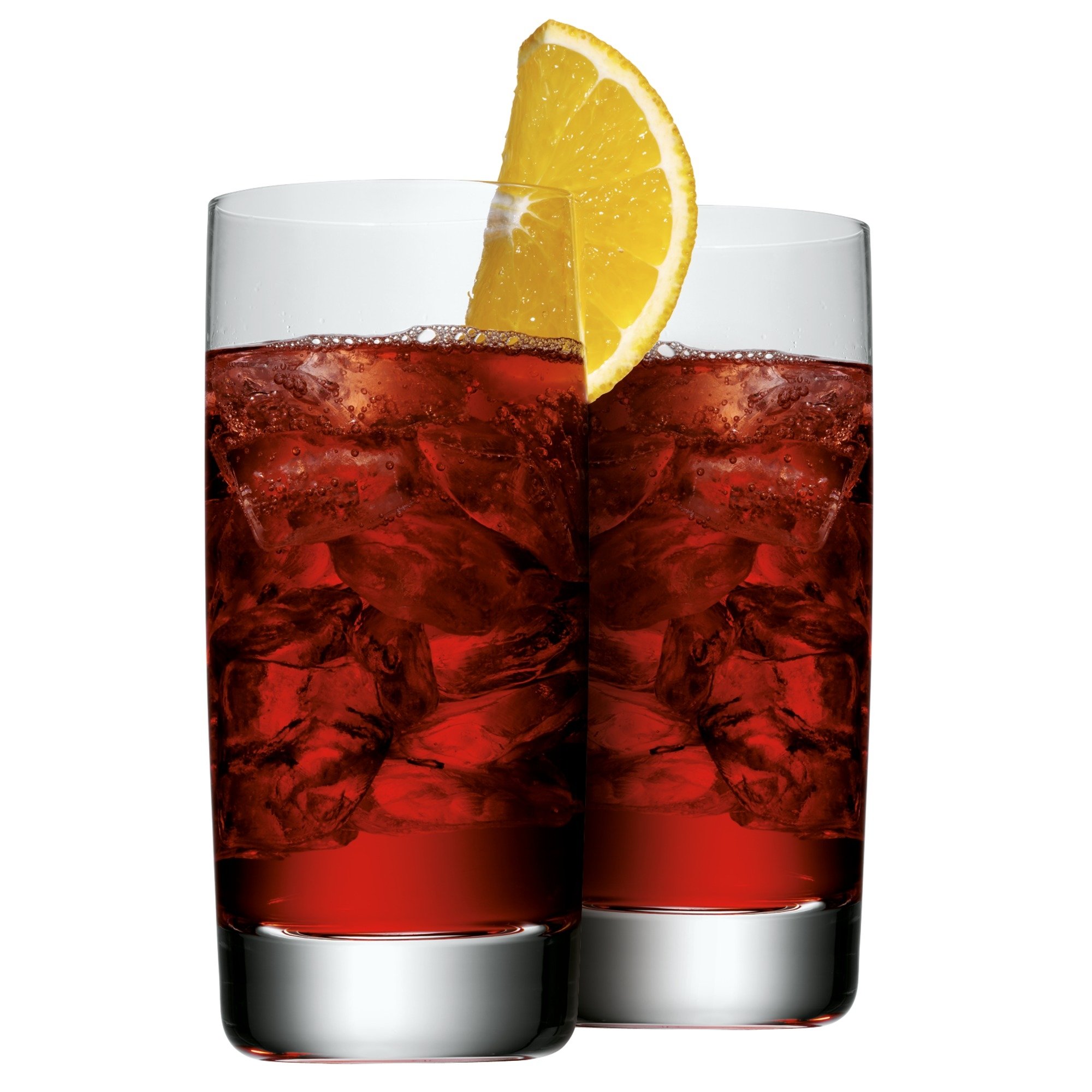 Premium WMF Long Drink Glasses Set of 2 - 17oz Crystal Clear Highball Tumblers for Cocktails, Iced Tea & Refreshing Beverages - Perfect for Home Bars, Parties & Outdoor Entertaining