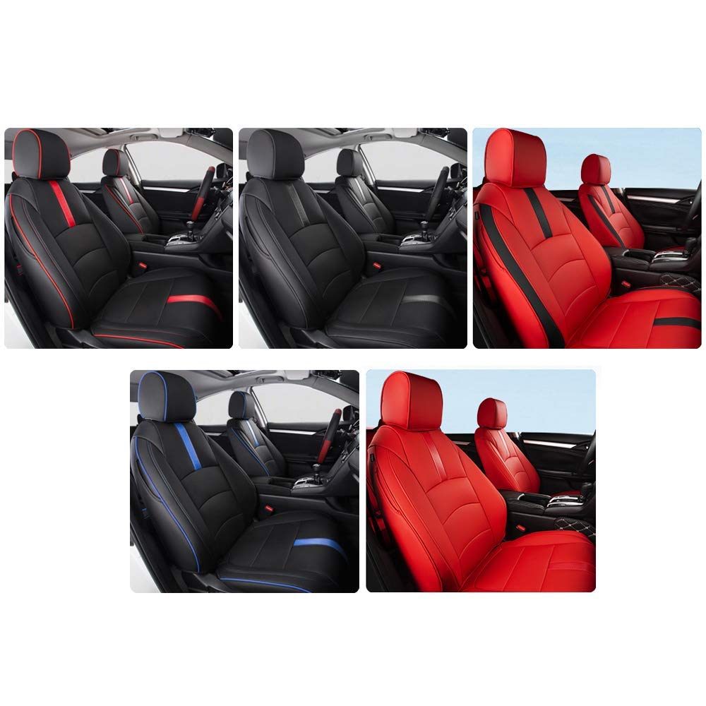 Premium Custom Leather Seat Covers for Land Rover Range Rover 5-Seat (2013-2015) - Red LCD Screen Protection | Luxury Car Interior Upgrade for Road Trips & Daily Commute