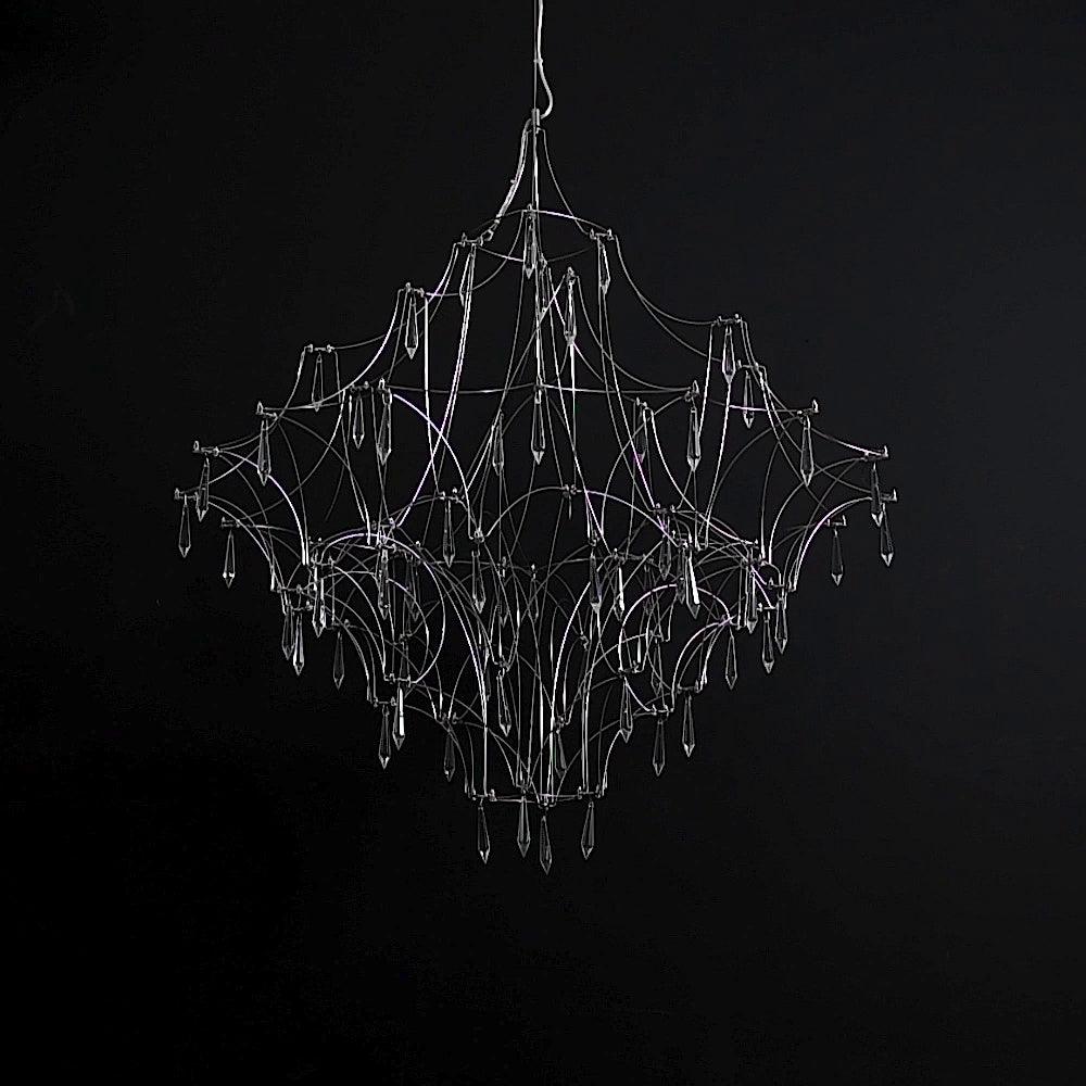 Elegant Mira Crystal Chandeliers - Modern Ceiling Lighting Fixtures for Dining Room, Bedroom & Living Room Decor