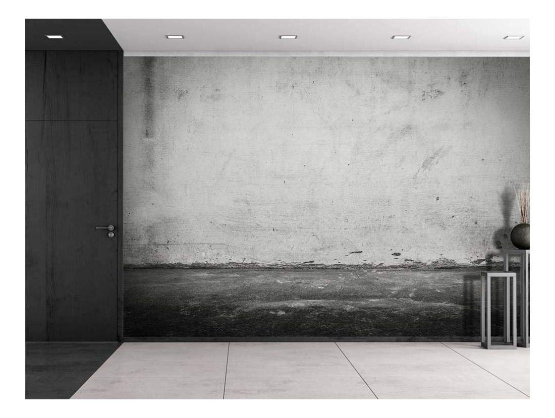 Wall26 - Black and Gray Grungy Painted Wall Mural, Removable Vinyl Wallpaper, 100x144 Inches, Modern Home Decor for Living Room, Bedroom, or Office