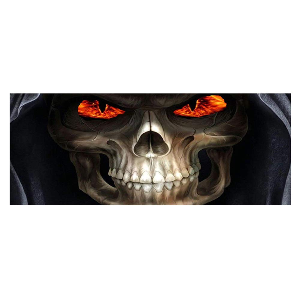 Fesjoy Grim Reaper Car Window Decal - 53.15 x 14.17 Inch Vinyl Sticker for Rear Windows of Cars, Trucks & SUVs - Perfect for Halloween Decorations & Automotive Customization