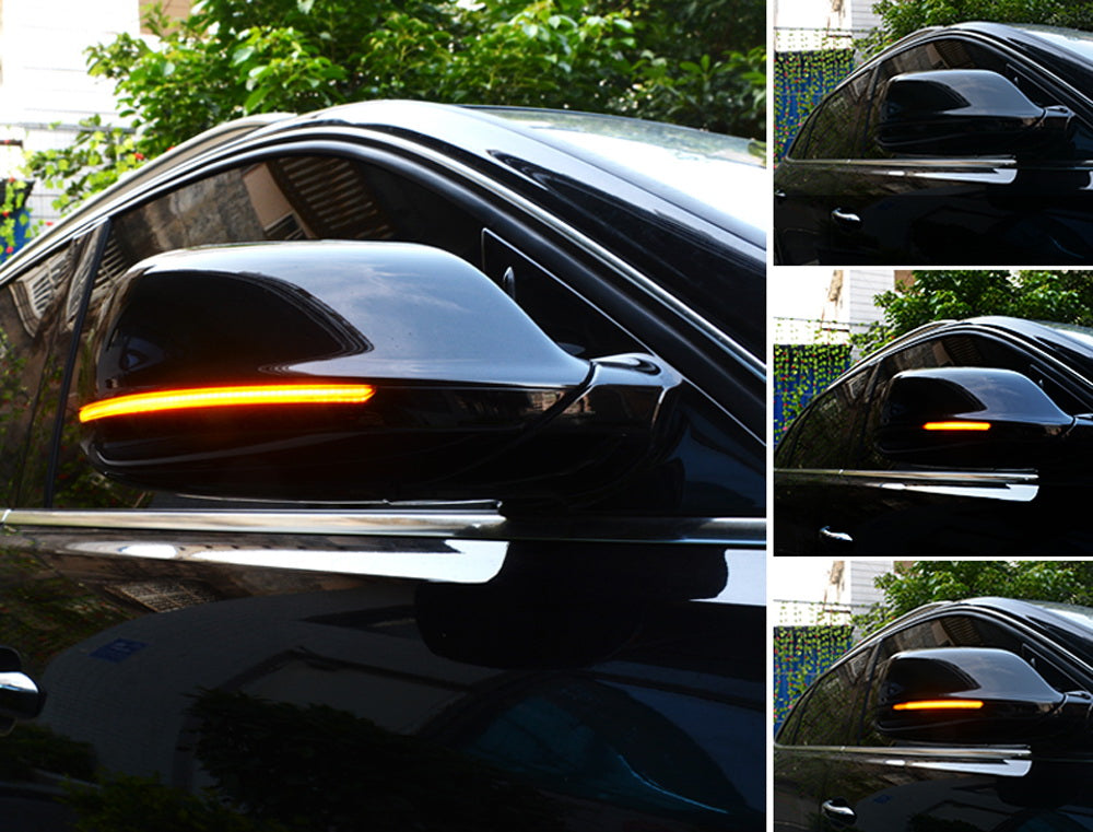 Dynamic Sequential LED Side Mirror Turn Signal Light for 2017-2023 Audi Q7 - Enhanced Safety & Style for Night Driving & Custom Car Modifications
