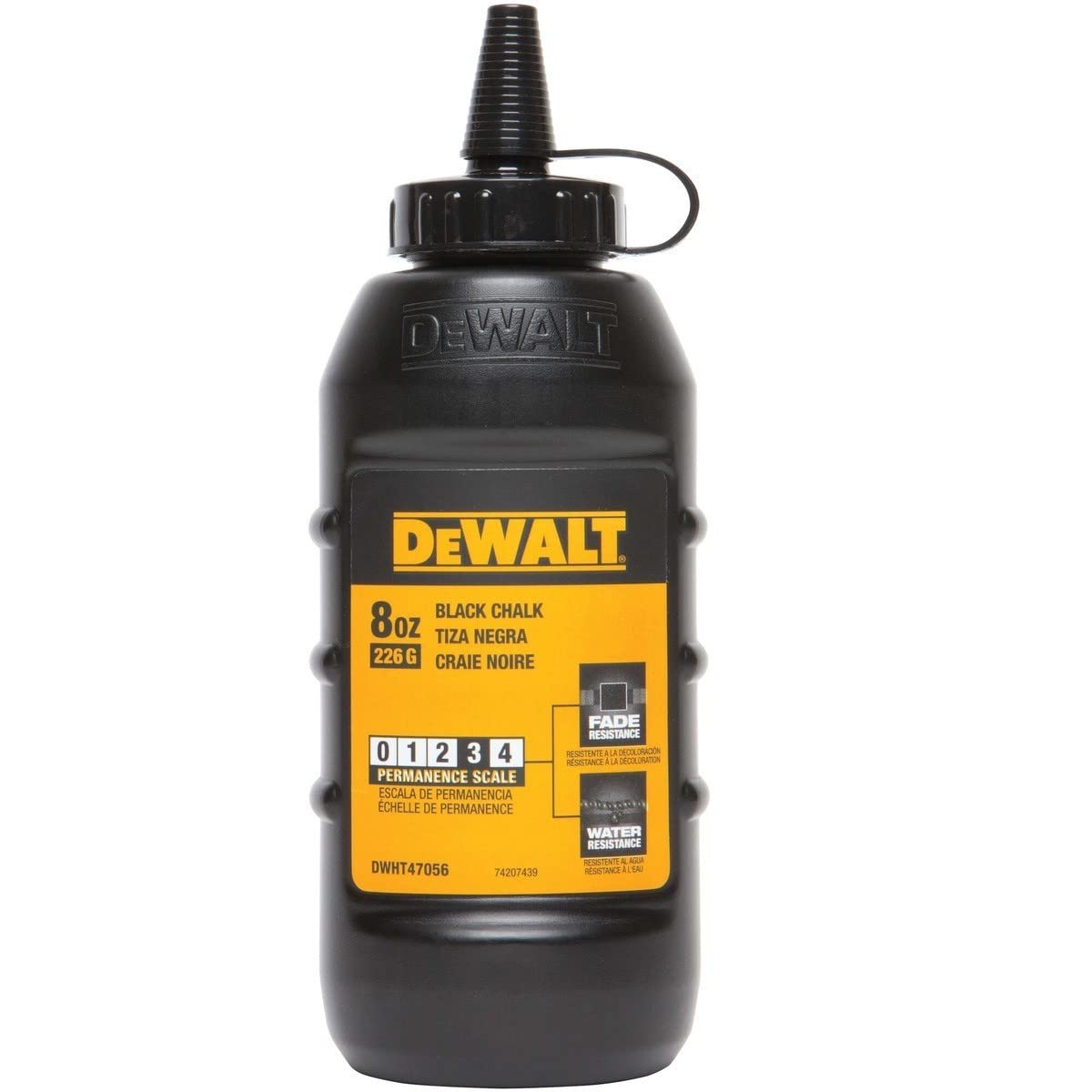 DeWalt DWHT47056L Black Replacement Chalk Line Refill - Ideal for Construction, Carpentry, and DIY Marking Projects