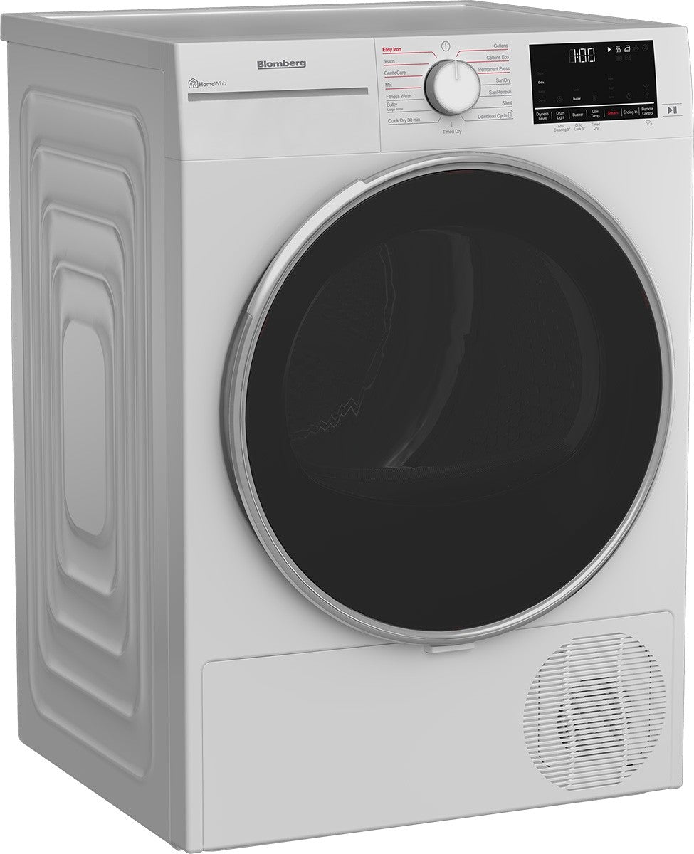 Blomberg DHP24404W 24-Inch Ventless Heat Pump Dryer - 4.1 Cu.Ft Capacity, White, 240V - Perfect for Apartments & Small Spaces | Energy Efficient Laundry Solution