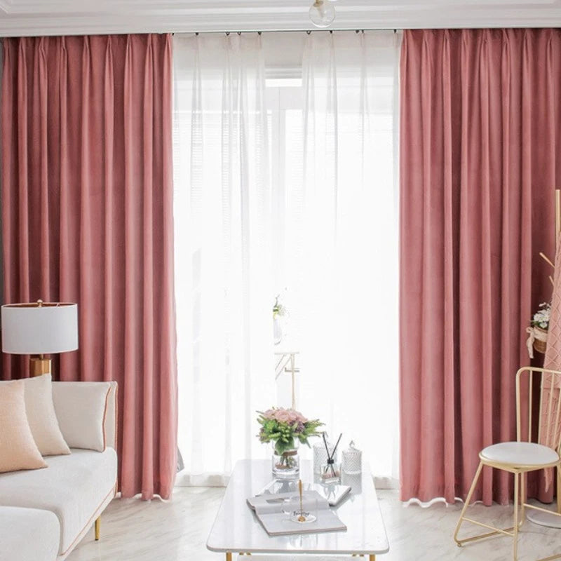 Luxury Plush Velvet Blackout Curtains for Bedroom - Custom Size Thermal Insulated Drapes for Living Room, Nursery & Home Theater (Room Darkening, Noise Reducing)