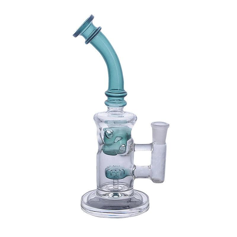 Premium Clear Borosilicate Glass Dab Rig - Portable Water Pipe for Concentrates & Tobacco | Lightweight Design for Travel & Home Use | Perfect for Dabbing, Smoking Sessions & Relaxation