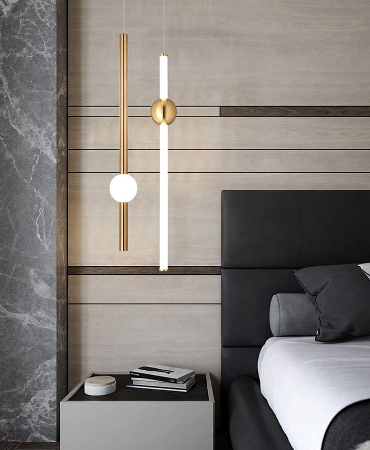Stylish Parbuurin Bars and Sticks Pendant Lamps - Modern Hanging Lighting for Dining Room, Kitchen Island & Living Room Decor