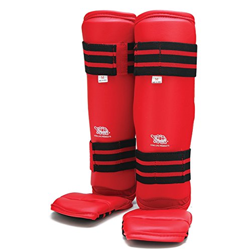 Kids Vinyl SHIN & Instep Guard - Black Soccer Shin Guards for Youth - Perfect for Training & Matches