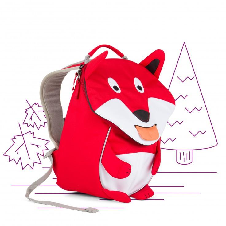 Affenzahn Small Frida Fox Backpack for Kids - Lightweight & Waterproof School Bag for Boys & Girls - Perfect for Preschool, Daycare & Outdoor Adventures