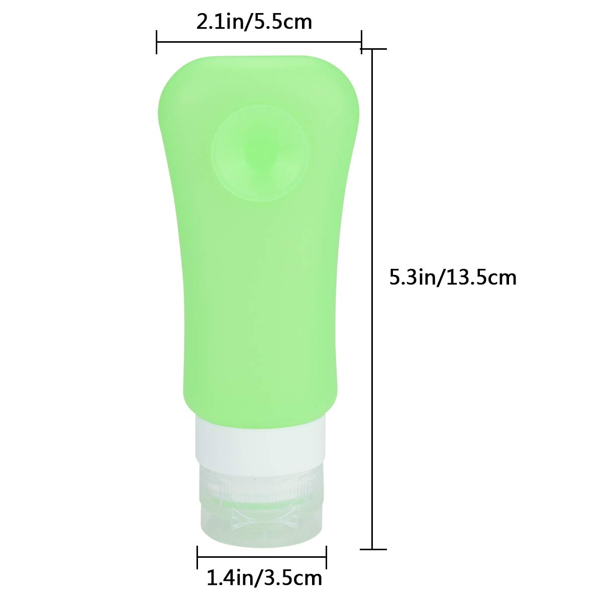 AOUTACC 5 Pack TSA Approved Travel Bottles Set - 3oz Leakproof Silicone Toiletry Containers for Shampoo, Lotion & Cosmetics | Portable Travel Size Bottles for Airplane, Camping & Gym Essentials