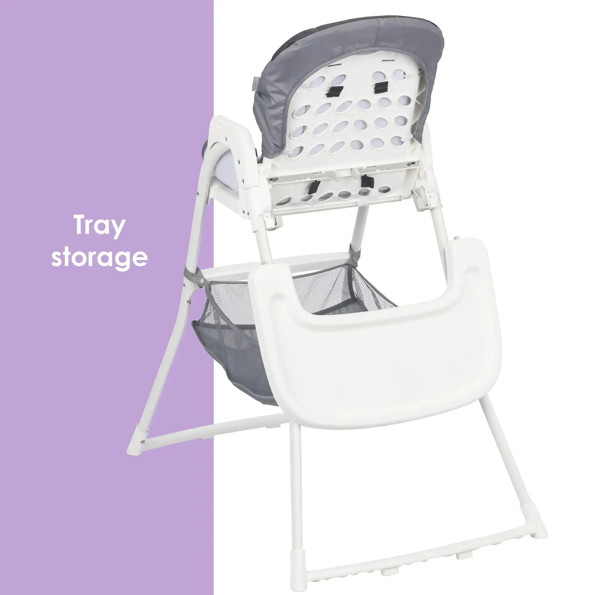 Portable Flat Fold High Chair for Babies & Toddlers - Lightweight, Space-Saving Baby Dining Chair for Home, Restaurant & Travel Use
