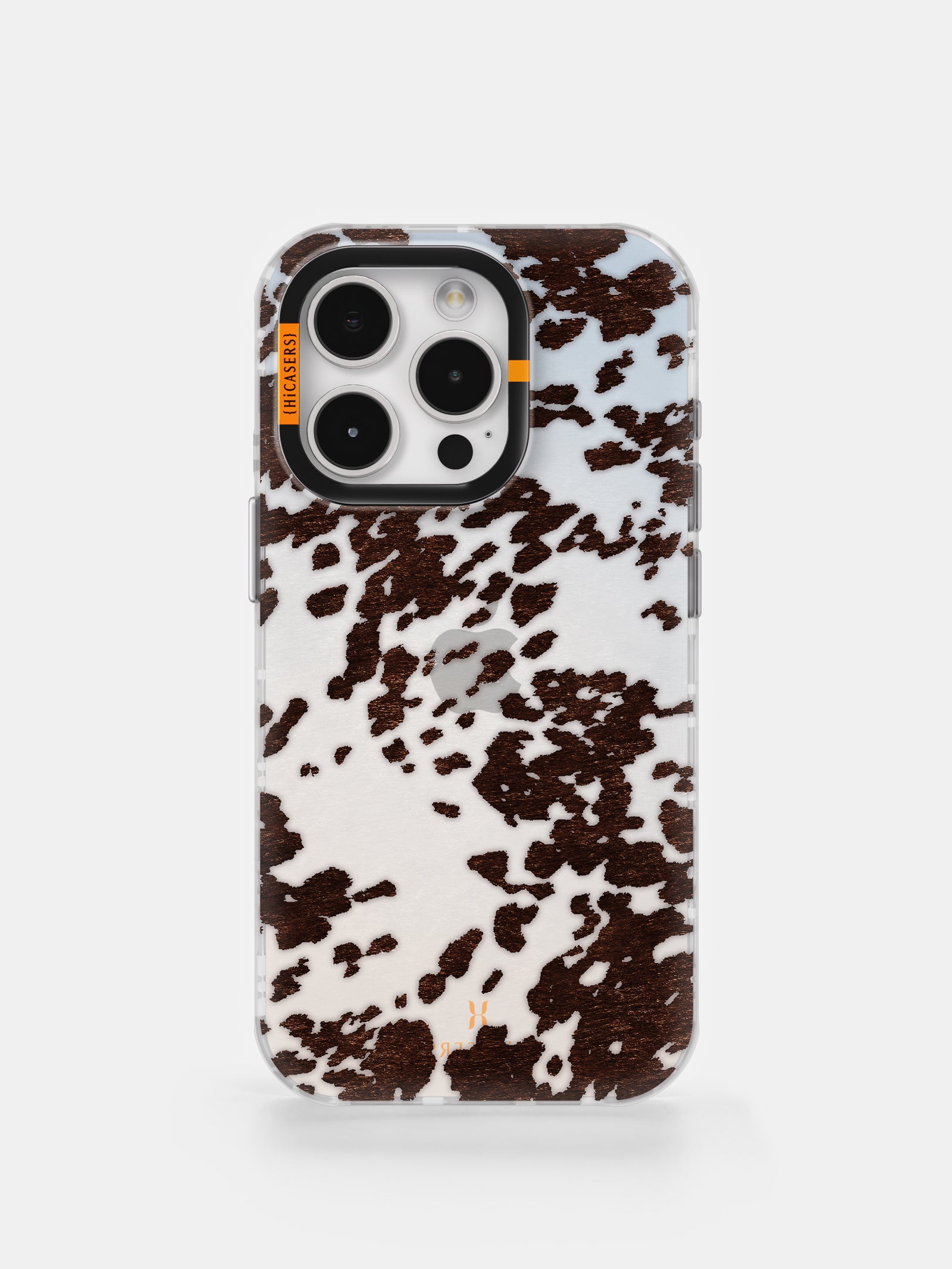 Cow Print Iridescent Phone Case - Brown | Trendy & Durable Protective Cover for iPhone & Android | Perfect for Everyday Use, Travel & Fashion Accessories