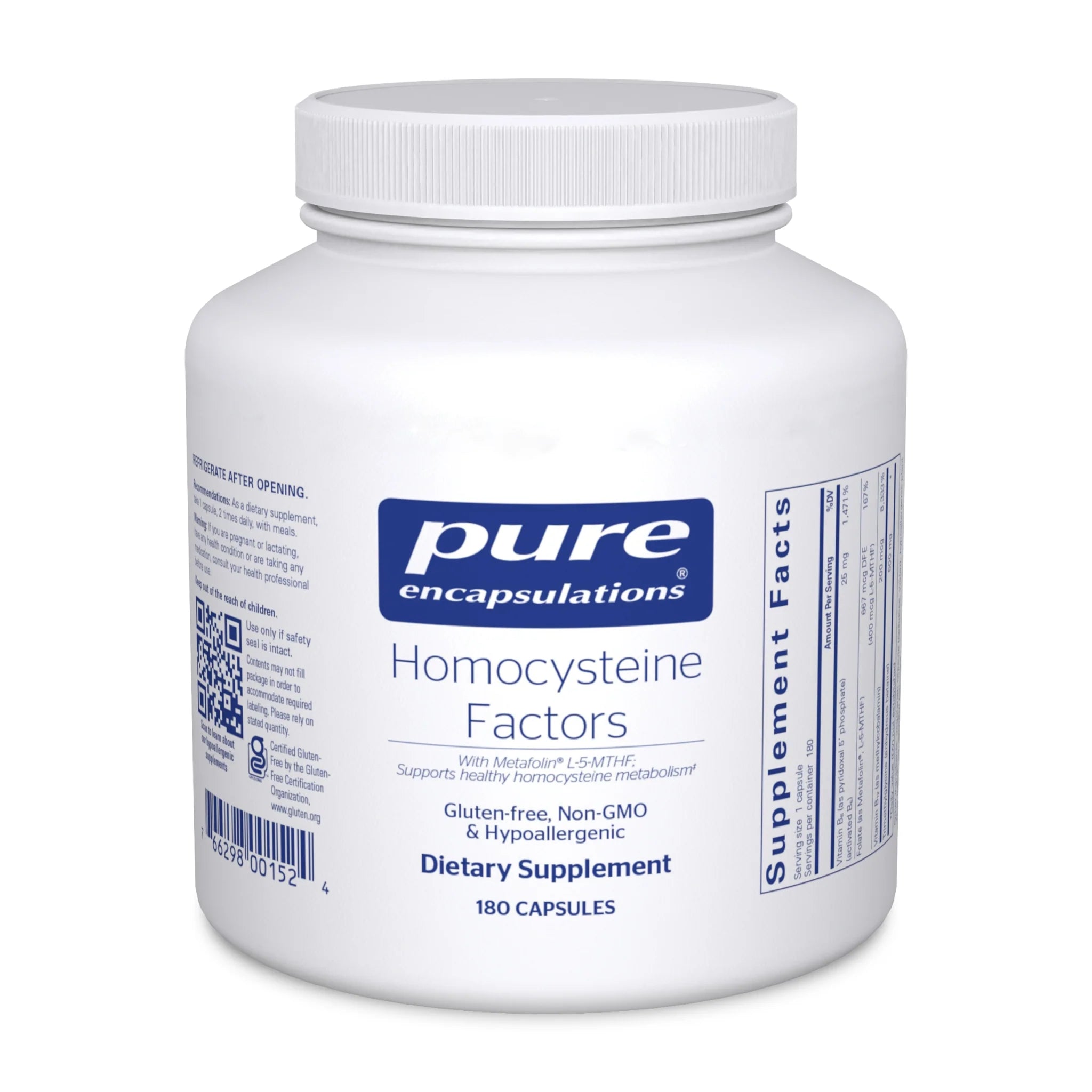 Homocysteine Factors Supplement - Supports Heart Health & Balanced Homocysteine Levels | Ideal for Cardiovascular Wellness & Healthy Aging