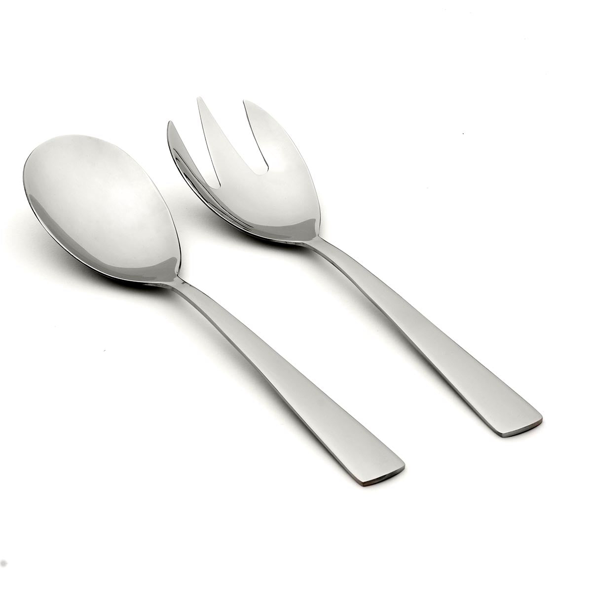 Nocha 2-Piece Salad Serving Set - Stainless Steel Salad Tongs & Spoon - Perfect for Tossing, Serving Fresh Greens at BBQs, Picnics & Dinner Parties